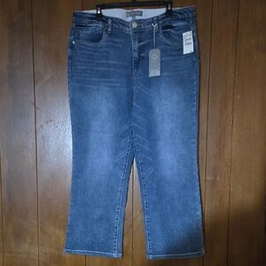 Nordstrom Light Blue Denim Wit & Wisdom Dark Blue Denim Jeans BARELY Boot